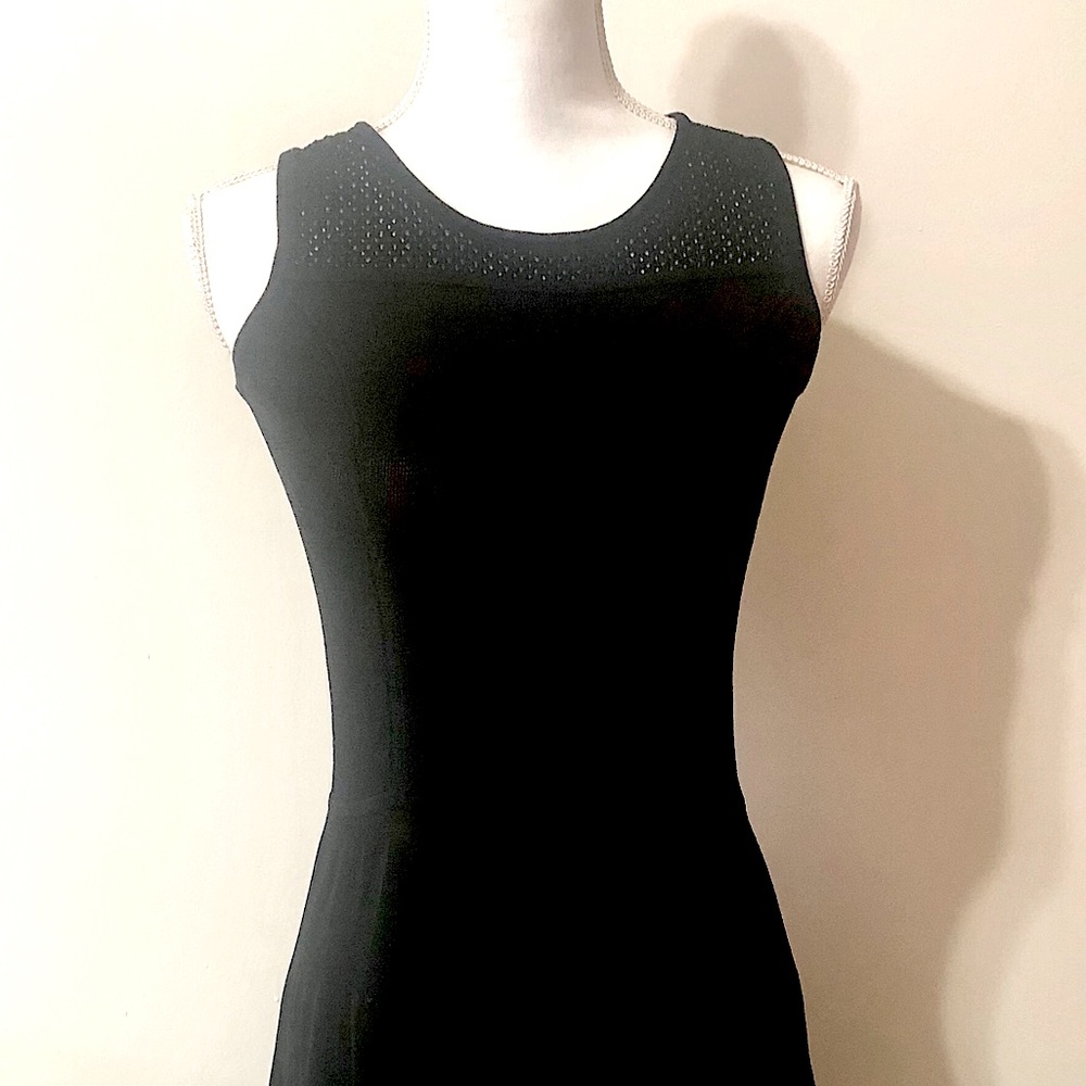 Cynthia Rowley Fit and Flare Perforated Midi LBD